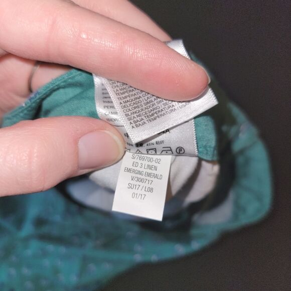 Old Navy Teal Turquoise Linen Blend Shorts 14 - Picture 10 of 11